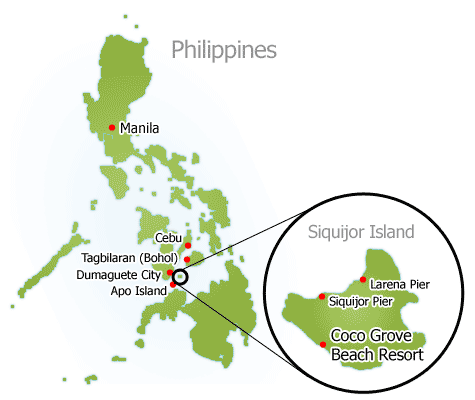 Siquijor Island Philippines Map